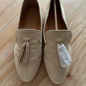 J. Crew Tan Suede Tassel Loafers